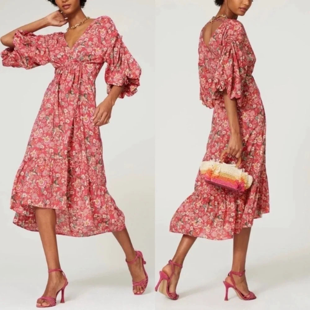 Misa Los Angeles Johanna Dress In pink Falaise Floral 17476 - Picture 2 of 15